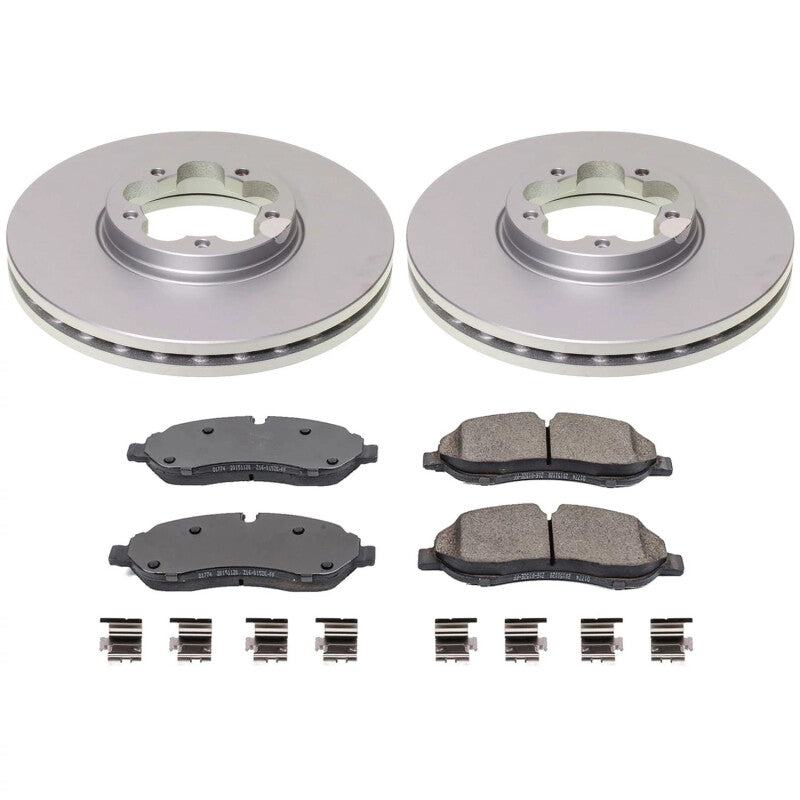 PSB Z17 Evolution Coated Kit - Power Stop 20-21 Ford Transit-150 Front Z17 Coated Brake Kit