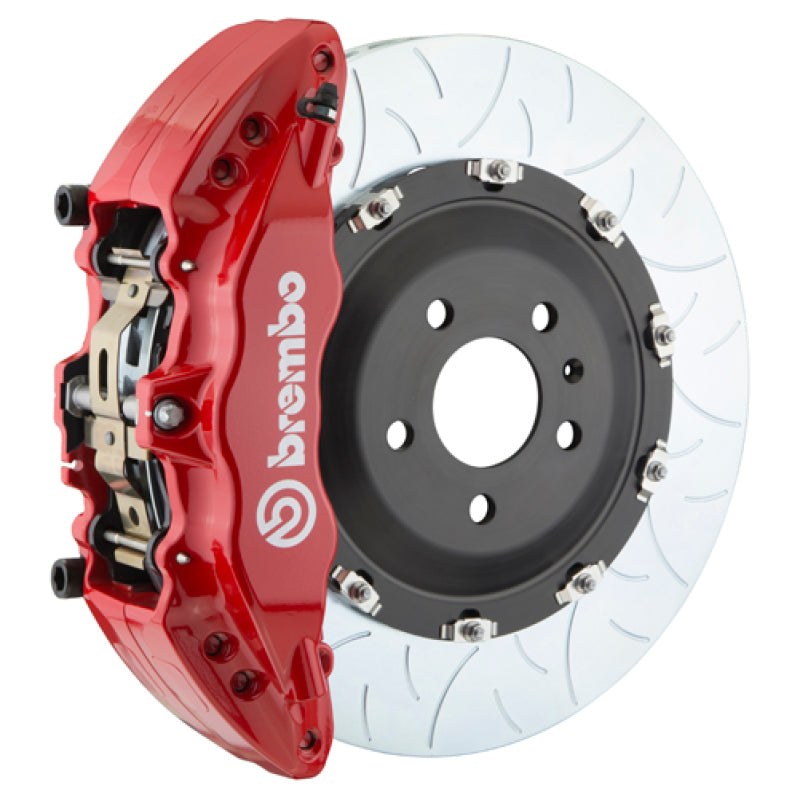 BRB Big Brake Kits - Brembo 05-08 LR3/05-13 Range Rover Sport Fr GT BBK 6Pist Cast 2pc 380x34 2pc Rotor Slot Type3-Red