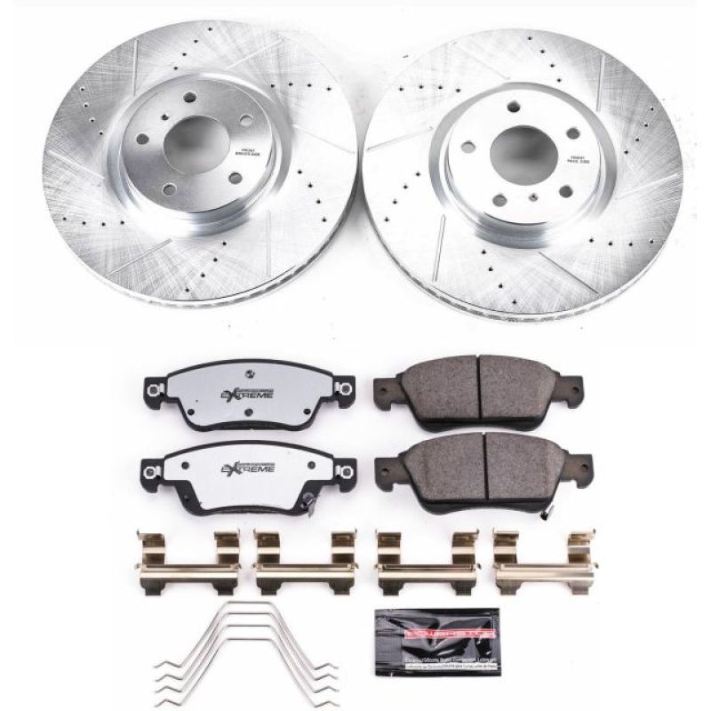 PSB Z26 Street Warrior Kit - Power Stop 07-08 Infiniti G35 Front Z26 Street Warrior Brake Kit