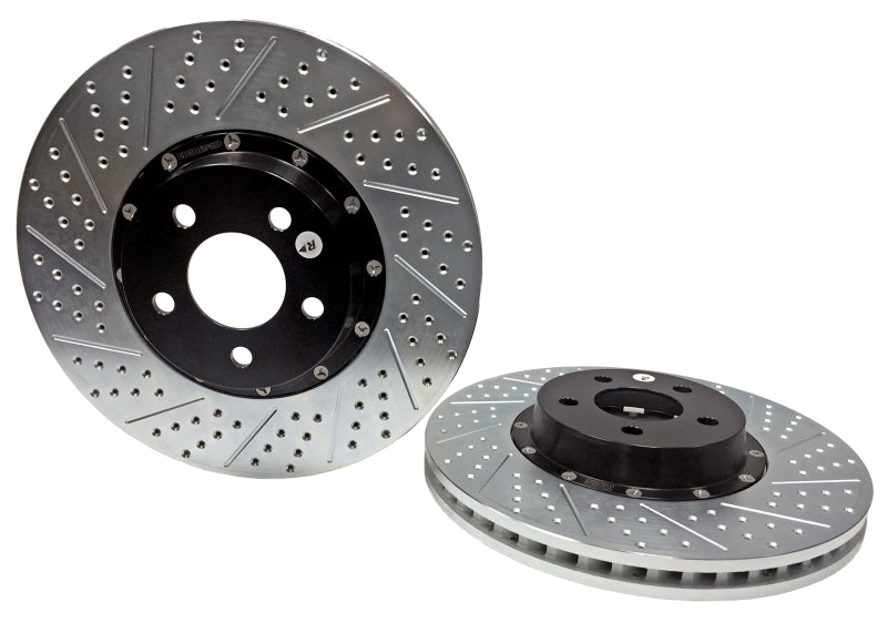 BAE Eradispeed Rotors - Baer Brakes 15-23 Ford Mustang GT Eradispeed+ Front SDZ 2-Piece Performance Brake Rotors