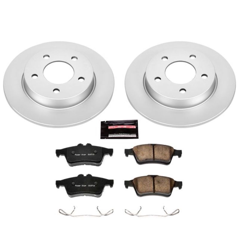 PSB Z17 Evolution Coated Kit - Power Stop 06-13 Mazda 3 Rear Z17 Evolution Geomet Coated Brake Kit