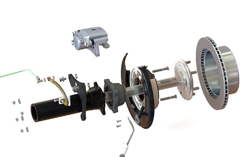 PED Brake Conversion Kits - Pedders 05-20 Toyota Tacoma (6 Lug) Rear Brake Conversion Kit