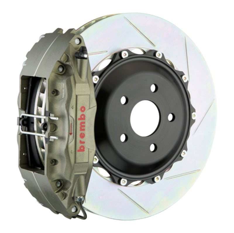 BRB Big Brake Kits - Brembo 90-94 Carrera 2 PISTA Fr Race BBK 4 Pist Cast 2pc 332x32x54a 2pc Rotor T1-Clear HA