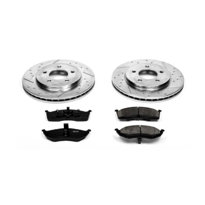 PSB Z23 Evolution Kit - Power Stop 2000 Chrysler Grand Voyager Front Z23 Evolution Sport Brake Kit
