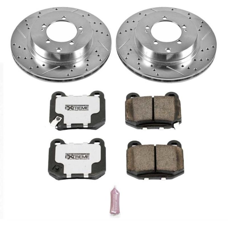 PSB Z26 Street Warrior Kit - Power Stop 03-06 Mitsubishi Lancer Rear Z26 Street Warrior Brake Kit