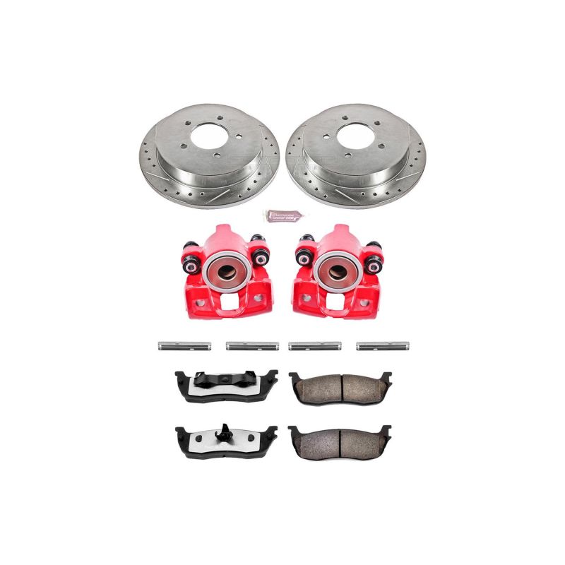 PSB Z36 Truck & Tow Kit w/Cals - Power Stop 97-00 Ford Expedition Rear Z36 Truck & Tow Brake Kit w/Calipers