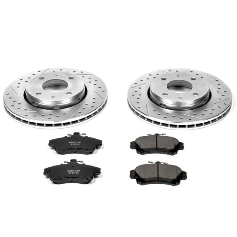 PSB Z23 Evolution Kit - Power Stop 00-04 Volvo S40 Front Z23 Evolution Sport Brake Kit
