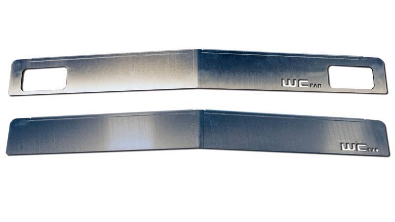WCF Bumper Grilles - Wehrli 15-19 Chevrolet 2500/3500 Front Bumper Valance Filler Panel Kit w/Tow Hooks - Raw Finish