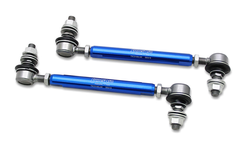 SPR Sway Bar Links - SuperPro 2013 Scion FR-S Base Front HD Adjustable End Link Set (12mm Studs 210mm-260mm Length)