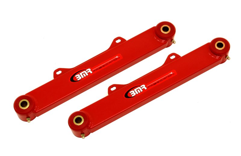 BMR Toe Rods - BMR 10-15 5th Gen Camaro Rear Non-Adj. Toe Rods (Polyurethane) - Red