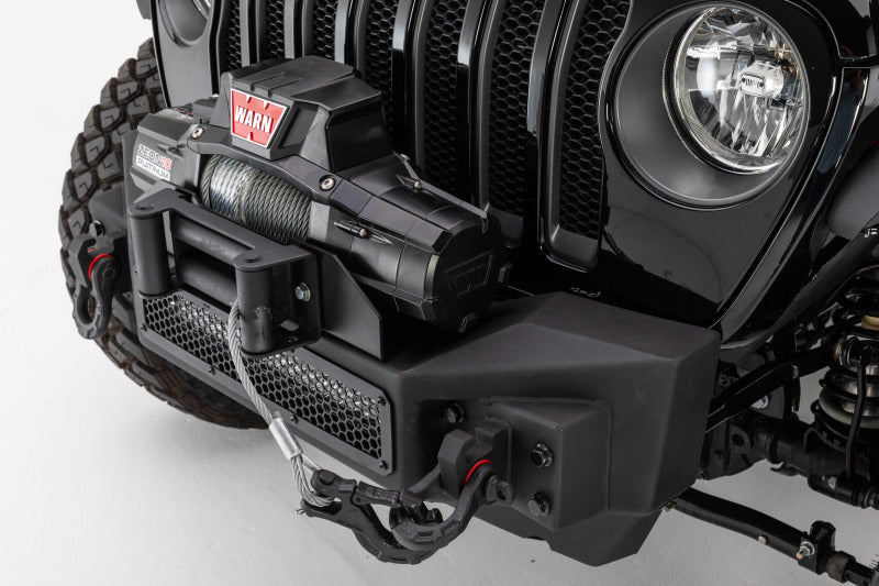 GOR Rockline Bumper - Go Rhino 07-20 Jeep Wrangler JL/JLU/JK/JKU/Gladiator JT Rockline Front Stubby Bumper