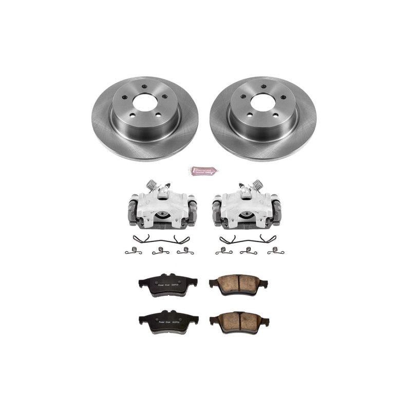 PSB Autospecialty Kit w/Cals - Power Stop 13-18 Ford C-Max Rear Autospecialty Brake Kit w/Calipers