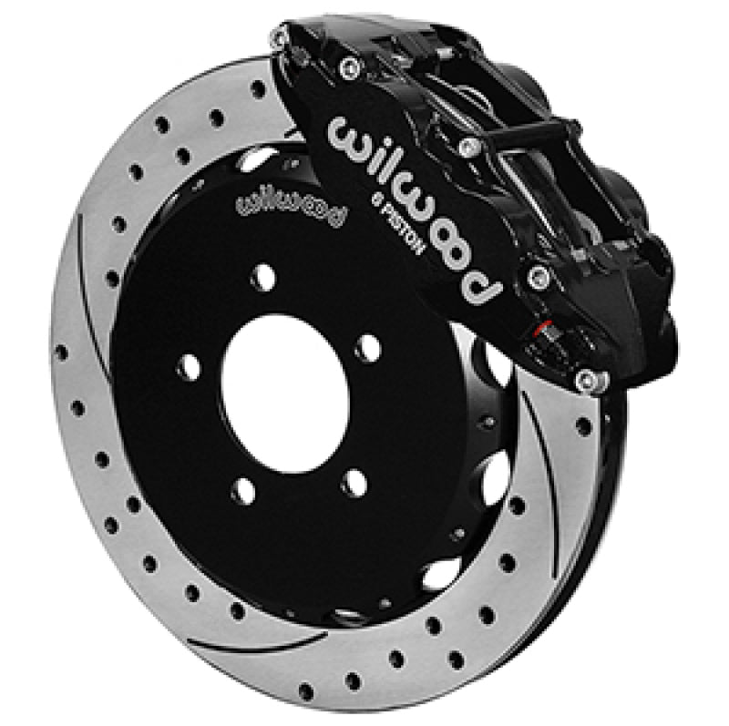 WIL Superlite Brake Kit - Wilwood 13-24 Honda Civic57mm Forged Narrow Superlite 6R Big Brake Front Brake Kit - Drilled Rotors
