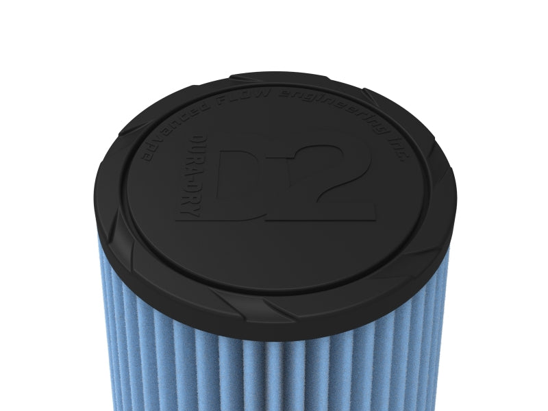 AFE Universal D2 Dura Dry Air Filter - aFe POWER Universal Clamp-On Air Filter w/ D2 Dura-Dry Media - 4in F x 6in B x 4-3/4in T x 7in H