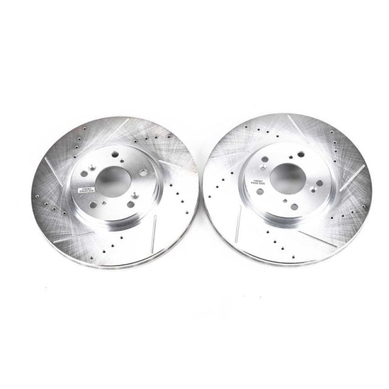 PSB Evolution Drill/Slot Rotor - Power Stop 04-08 Acura TL Front Evolution Drilled & Slotted Rotors - Pair