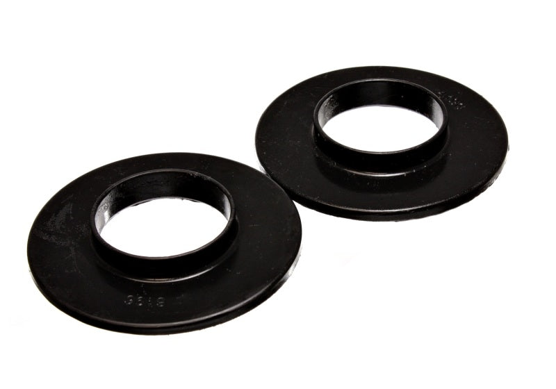 ES Spring Isolators - Black - Energy Suspension Universal 2 3/16in ID 4 9/16in OD 5/8in H Black Coil Spring Isolators (2 per set)