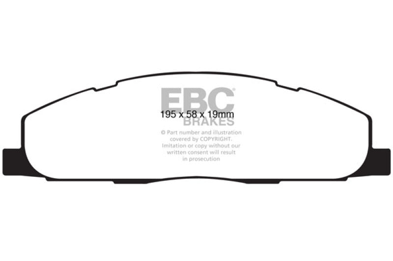 EBC Extra Duty Brake Pad Sets - EBC 09-11 Dodge Ram 2500 Pick-up 5.7 2WD/4WD Extra Duty Rear Brake Pads