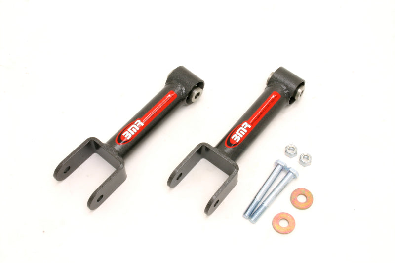 BMR Control Arms - BMR 79-04 Fox Mustang Upper Control Arm Non-Adj. w/ Spherical Bearings - Black Hammertone