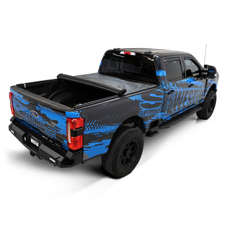 WES Soft Roll Tonneau Covers - Westin 17-24 Ford F-250/350 Super Duty 6.75ft. Bed Soft Roll Tonneau Cover - Black