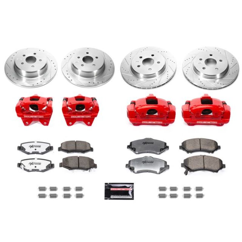 PSB Big Brake Conversion Kit - Power Stop 07-17 Jeep Wrangler Front & Rear Big Brake Conversion Kit