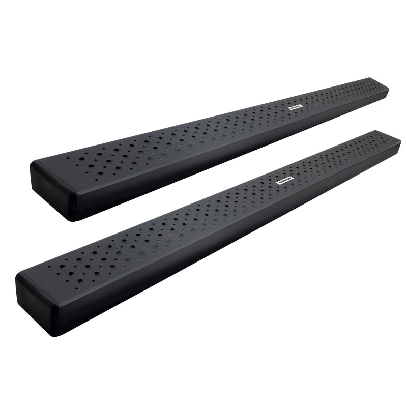 GOR HD Steps - Go Rhino 2022 Toyota Tundra Crew Max 4dr HD Sidesteps Complete Kit w/SideSteps + Brkts - Tex. Blk