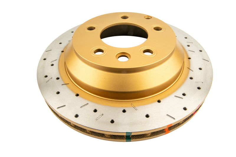 DBA 4000 Slot&Drill Rotors - DBA 06-15 Audi Q7 Rear Drilled & Slotted 4000 Series Rotor