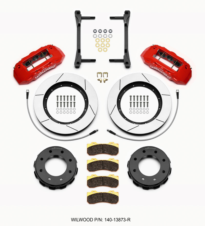 WIL TX6R Brake Kit - Wilwood TX6R Front Kit 15.00in Red 2011-2015 GM Truck/SUV 2500