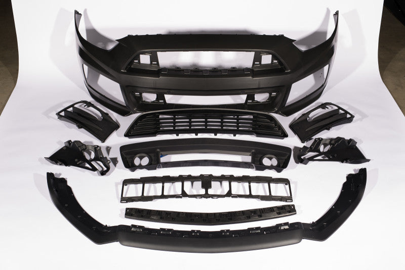 RSH Fascia Kits - Roush 2015-2017 Ford Mustang Complete Unpainted Front Fascia Kit (w/o Collision Detection & ACC)