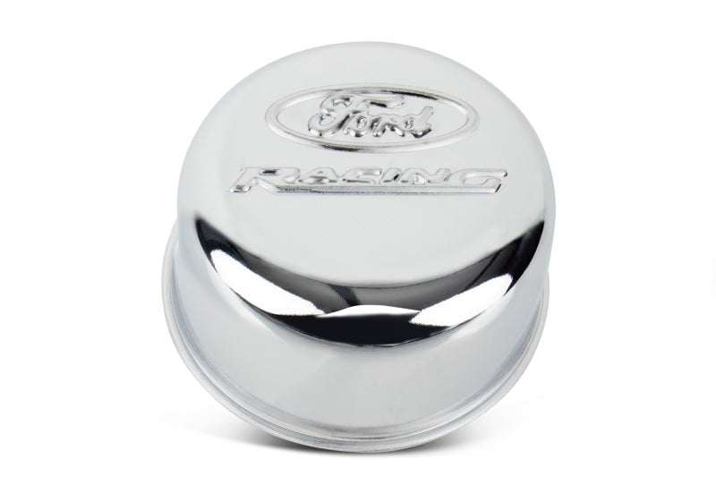 FR Breather Caps - Ford Racing Logo Push-In Type Air Breather Cap - Chrome