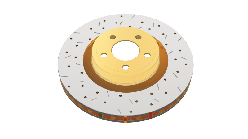 DBA 4000 Slot&Drill Rotors - DBA 06+ MazdaSpeed3 Front Drilled & Slotted 4000 Series Rotor