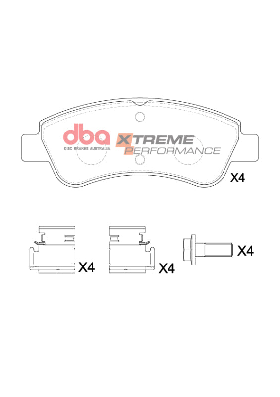 DBA XP Performance Brake Pads - DBA 07-16 Mini Cooper (R56/R58) XP Performance Rear Brake Pads