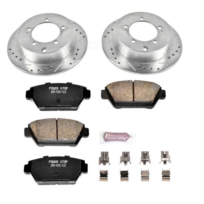 PSB Z23 Evolution Kit - Power Stop 90-94 Eagle Talon Rear Z23 Evolution Sport Brake Kit