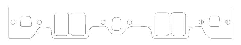 CG Intake Gaskets - Cometic Chevy Gen1 Small Block V8 .059in CFM-20 Intake Manifold Gskt Set-Brodix IK 180/RR 180 Heads