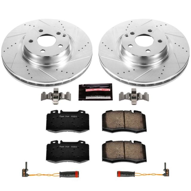 PSB Z23 Evolution Kit - Power Stop 2003 Mercedes-Benz SL500 Front Z23 Evolution Sport Brake Kit