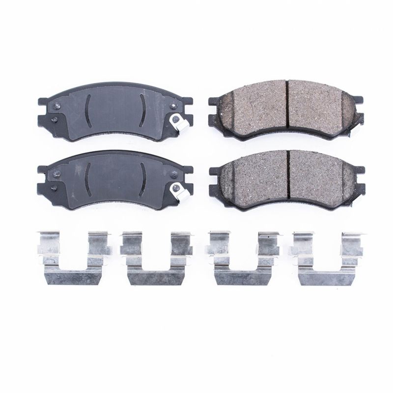 PSB Z17 Evolution Brake Pads - Power Stop 91-92 Saturn SC Front Z17 Evolution Ceramic Brake Pads w/Hardware