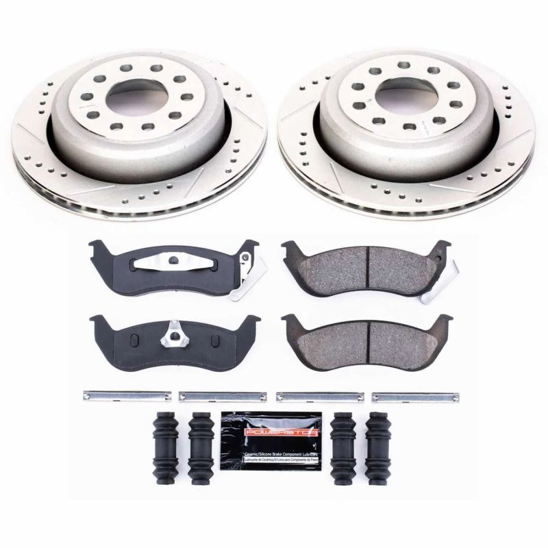 PSB Z23 Evolution Kit - Power Stop 03-11 Lincoln Town Car Rear Z23 Evolution Sport Brake Kit