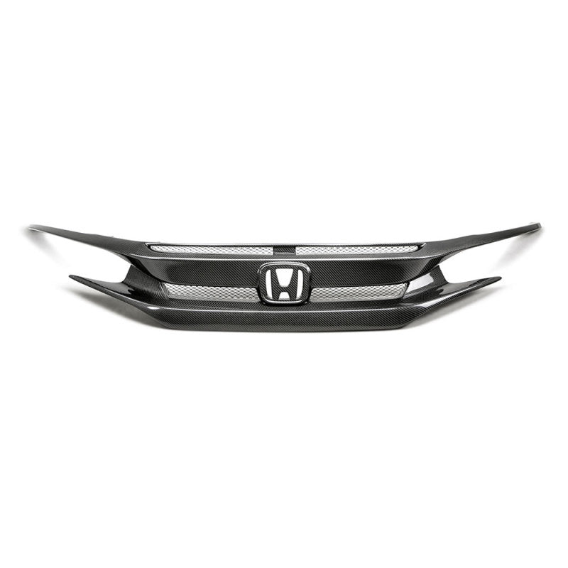 SEI Grilles - Seibon 16-18 Honda Civic OEM-Style Carbon Fiber Front Grill