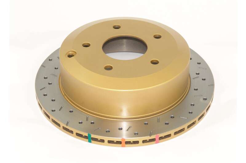 DBA 4000 Slot&Drill Rotors - DBA 05 Pontiac GTO Rear Slotted & Drilled 4000 Series Rotor