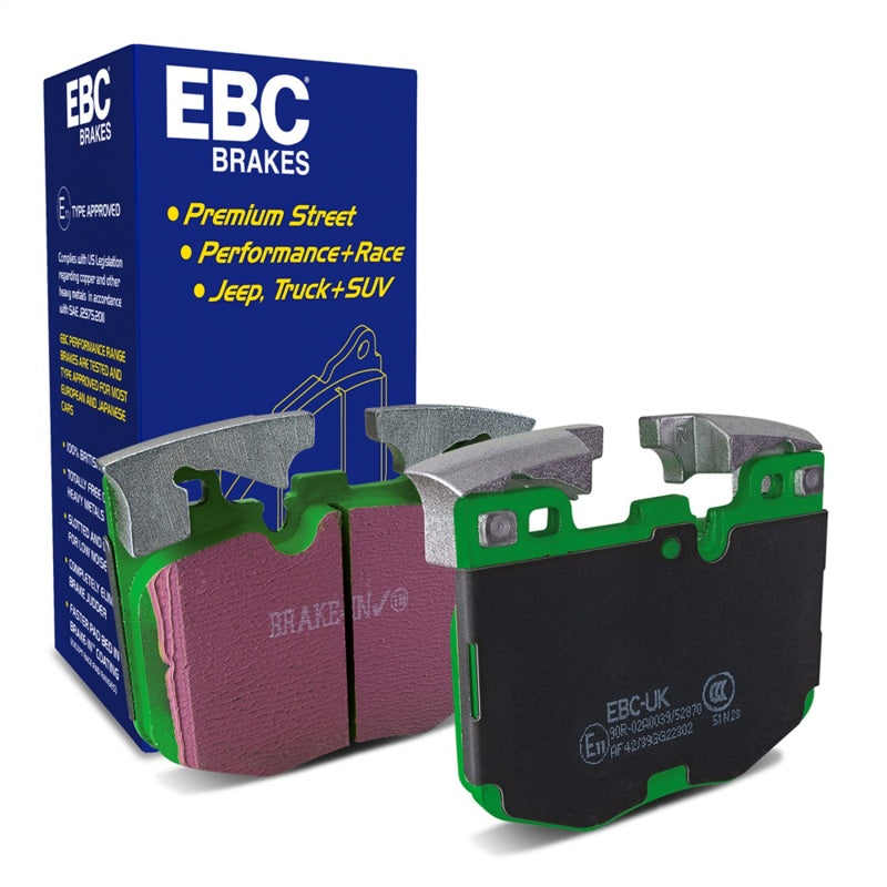EBC Greenstuff Brake Pad Sets - EBC 2017+ BMW 530 2.0L Turbo (G30) Greenstuff Front Brake Pads