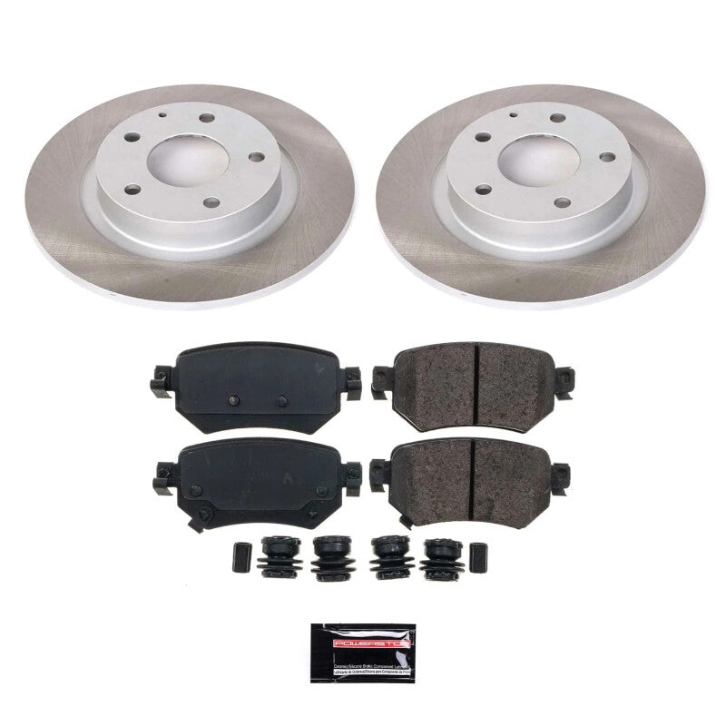 PSB Semi-Coated Rotor Kits - Power Stop 16-21 Mazda 6 Rear Semi-Coated Rotor Kit