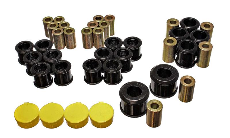 ES Cntrl Arm Bushings - Black - Energy Suspension 90-96 Nissan 300ZX Black Rear Control Arm Bushing Set