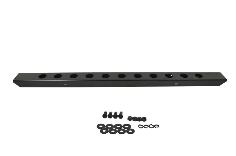 KEN Front Bumpers - Kentrol 45-86 Jeep CJ 54 Inch Front Bumper with holes - Powdercoat Black