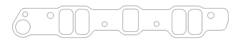 CG Intake Gaskets - Cometic Pontiac V8 .060in Fiber Intake Manifold Gasket Set - 1.141in x 2.063in Rectangle Port