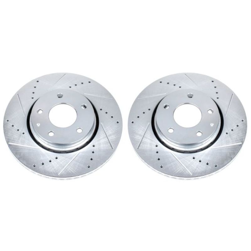PSB Evolution Drill/Slot Rotor - Power Stop 16-19 Mazda CX-5 Front Evolution Drilled & Slotted Rotors - Pair