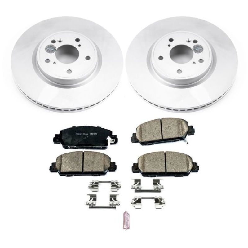 PSB Z17 Evolution Coated Kit - Power Stop 18-19 Honda Accord Front Z17 Evolution Geomet Coated Brake Kit