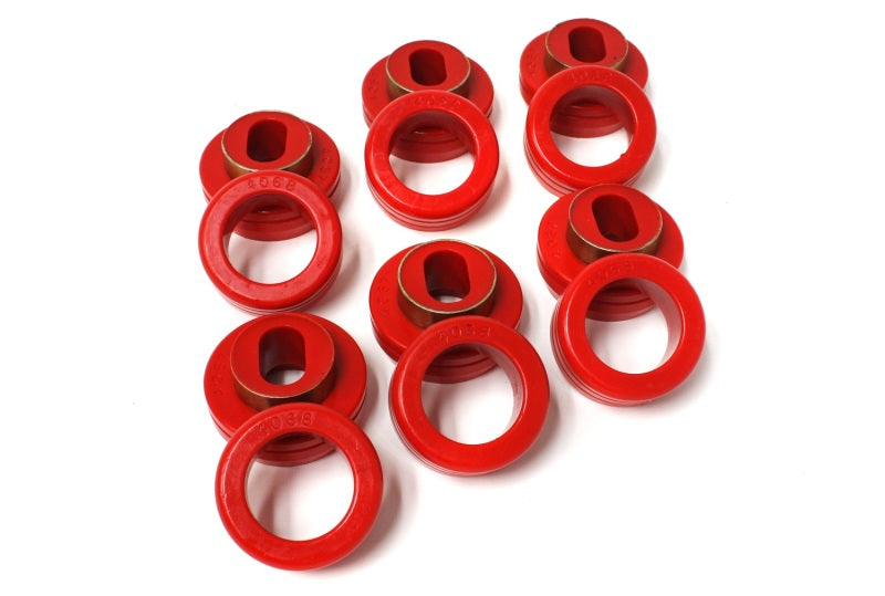 ES Body Mounts - Red - Energy Suspension 81-87 GM 1/2-3/4-1 Ton C-10/C-20/C30/C1500/C2500/C3500 PU 2WD Red Body Mount Set