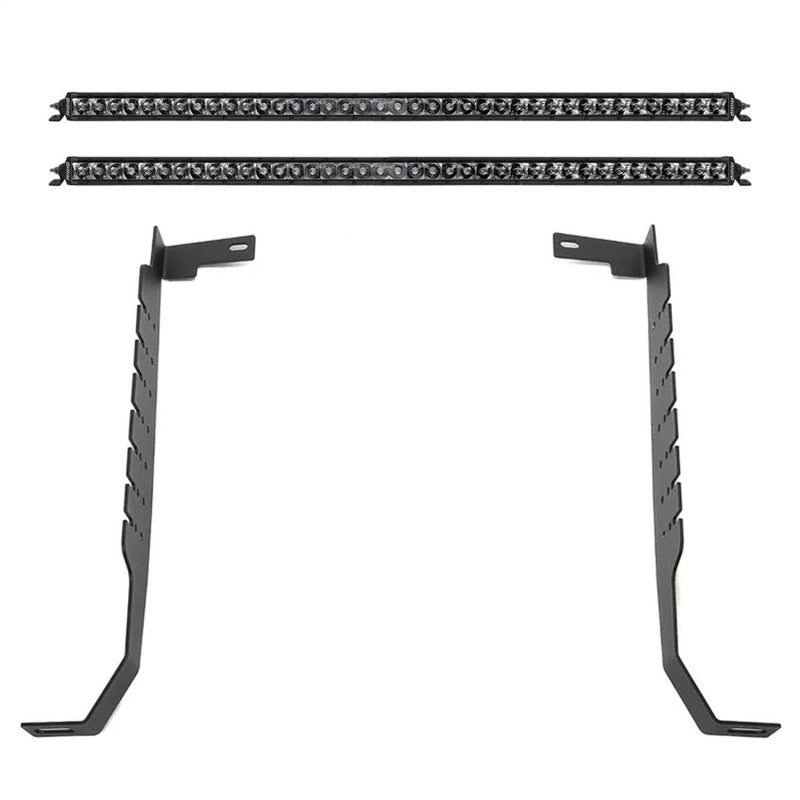 RIG Grill Kit - SR Series - Rigid Industries 24-27 GMC 2500/3500 HD Grill Midnight Kit