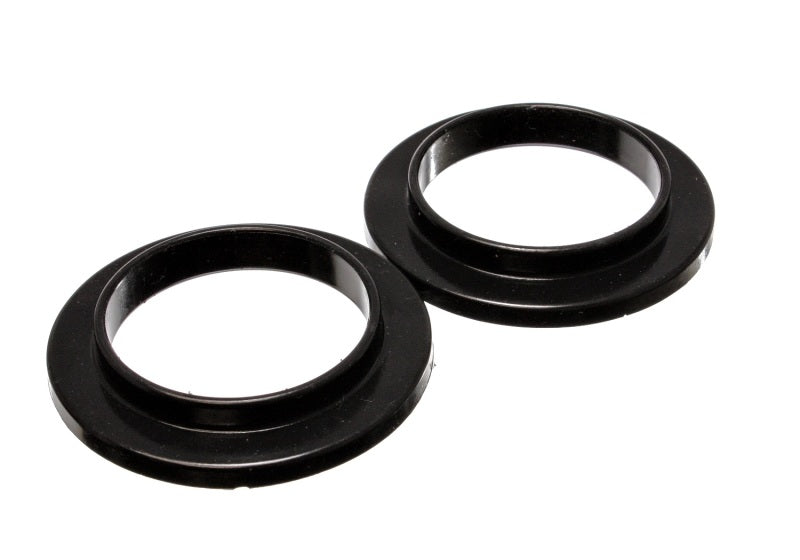 ES Spring Isolators - Black - Energy Suspension Universal 3 3/4in ID 5 7/16in OD 7/8in H Black Coil Spring Isolators (2 per set)