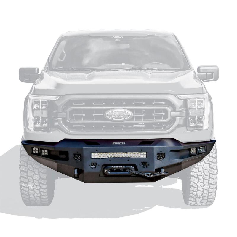 WES Pro-Series Bumpers - Westin 21-23 Ford F-150 (Excl. 2022+ Lightning EV) Pro-Series Front Bumper - Tex. Blk