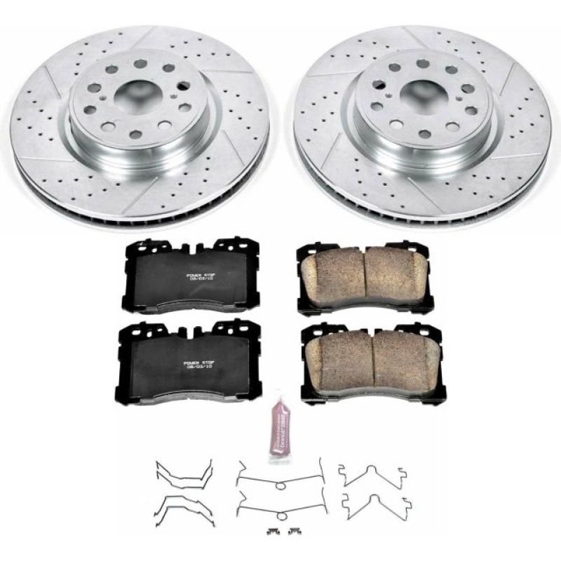 PSB Z23 Evolution Kit - Power Stop 07-09 Lexus LS460 Front Z23 Evolution Sport Brake Kit